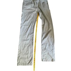 Piattelli Mens Stretch Flat Front Straight Pants Mid Rise Pockets Size 34 Gray